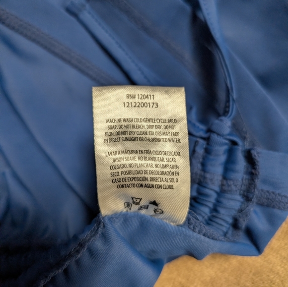 UV Skinz Royal Blue Ruched Swim Tank • Women’s L • Adjustable Side Ties - Picture 8 of 9